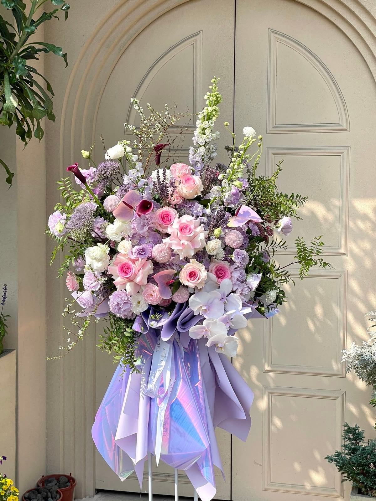 lẵng hoa chúc mừng