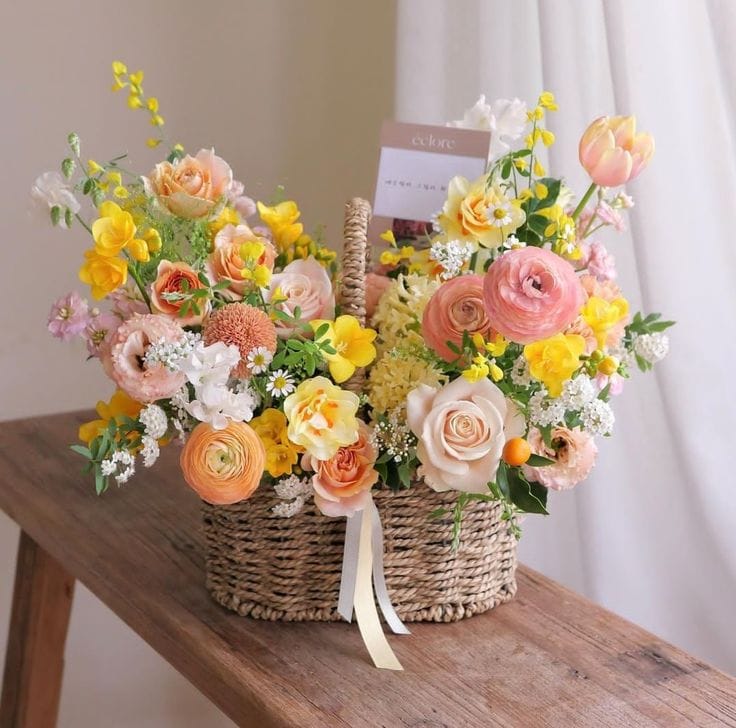 giỏ hoa sinh nhật