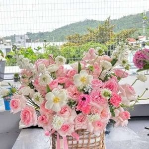 GH-001 Giỏ hoa hồng