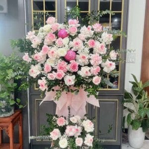 LH-009 Lẵng hoa đơn giản