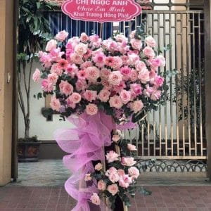 LH-007 Lẵng hoa hồng