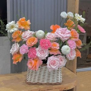 GH-010 Giỏ hoa đơn giản